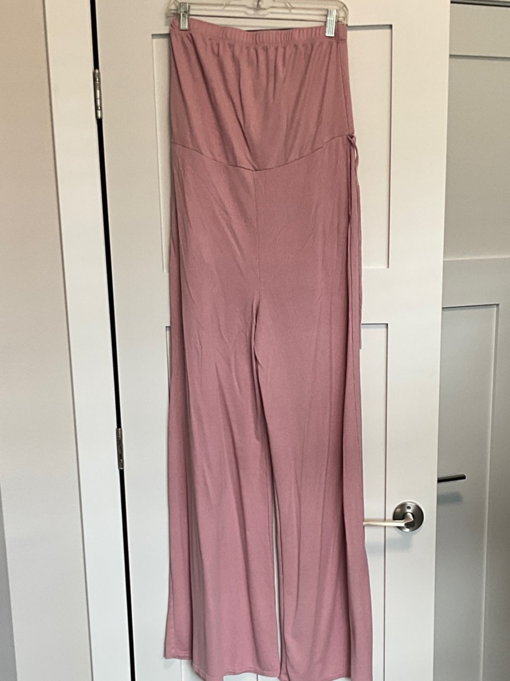 Go Couture Wide-Leg Jumpsuit in Rose Pink